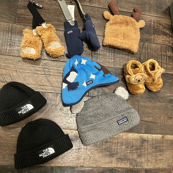 Patagonia & North Face baby cold weather bundle